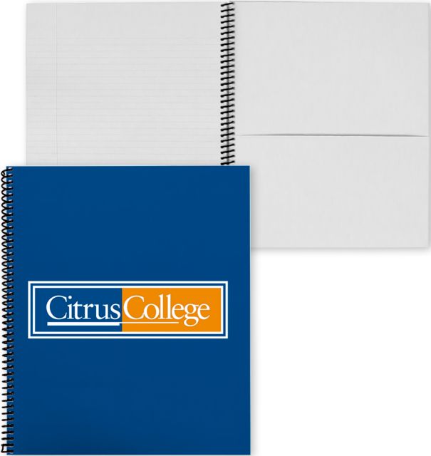 Citrus College College Spiral Notebook w/Clear Coil Citrus College Logo - ONLINE ONLY