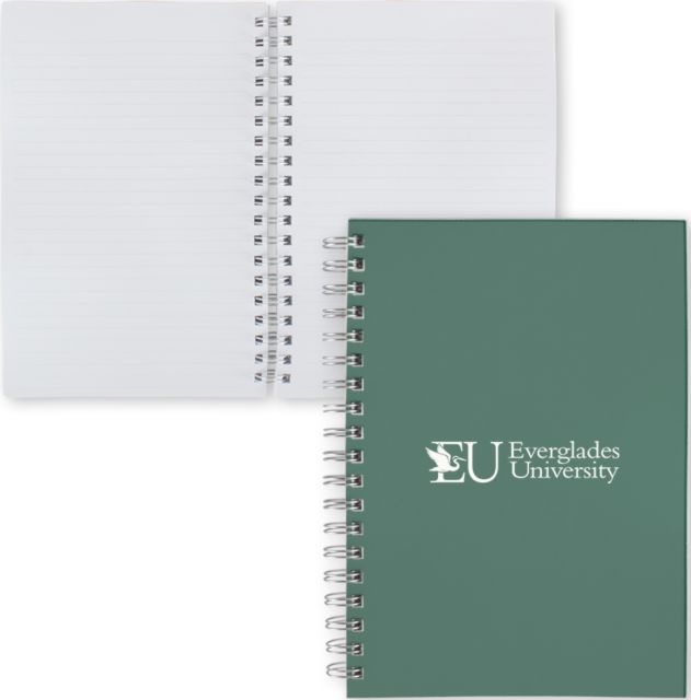 Everglades University® Clear 7 x 10 Spiral Journal Notebook Everglades University Primary - ONLINE ONLY