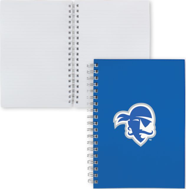 Seton Hall Clear 7 x 10 Spiral Journal Notebook Primary Athletics Logo - ONLINE ONLY