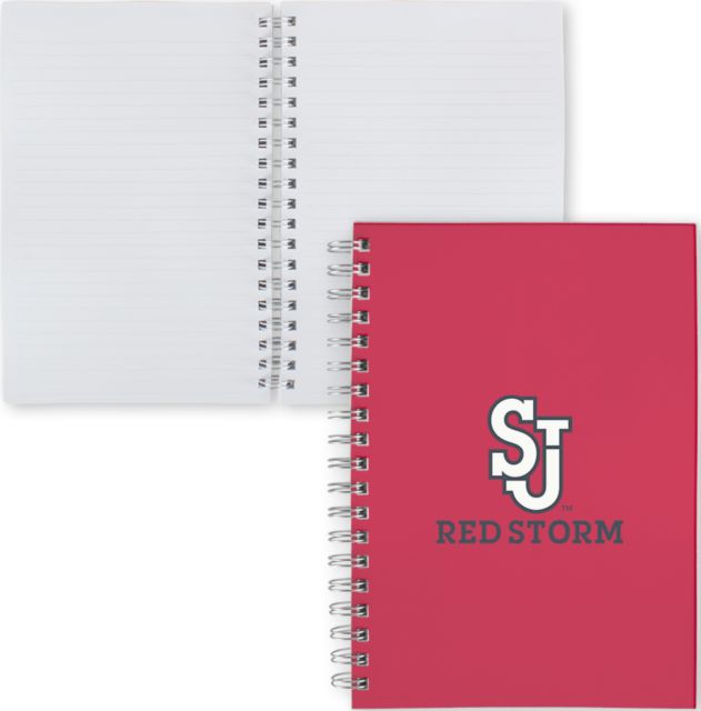 St. Johns Clear 7 x 10 Spiral Journal Notebook SJ Redstorm Stacked - ONLINE ONLY