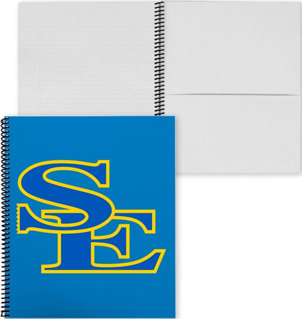 Southeastern Oklahoma State College Spiral Notebook w /Coil logo name here - ONLINE ONLY