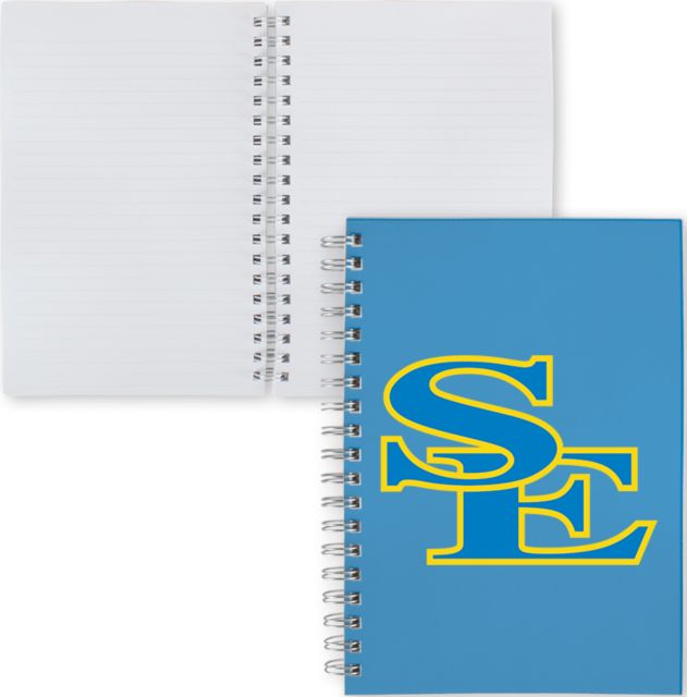 Southeastern Oklahoma State Clear 7 x 10 Spiral Journal Notebook logo name here - ONLINE ONLY