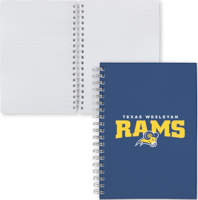 Texas Wesleyan Clear 7 x 10 Spiral Journal Notebook Primary Mark - ONLINE ONLY