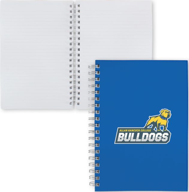 Allan Hancock Clear 7 x 10 Spiral Journal Notebook Allan Hancock College Bulldogs with Mascot - ONLINE ONLY