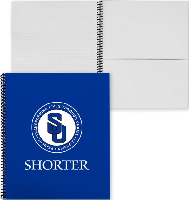 Shorter Univ College Spiral Notebook w/Black Coil Shorter University SU - ONLINE ONLY
