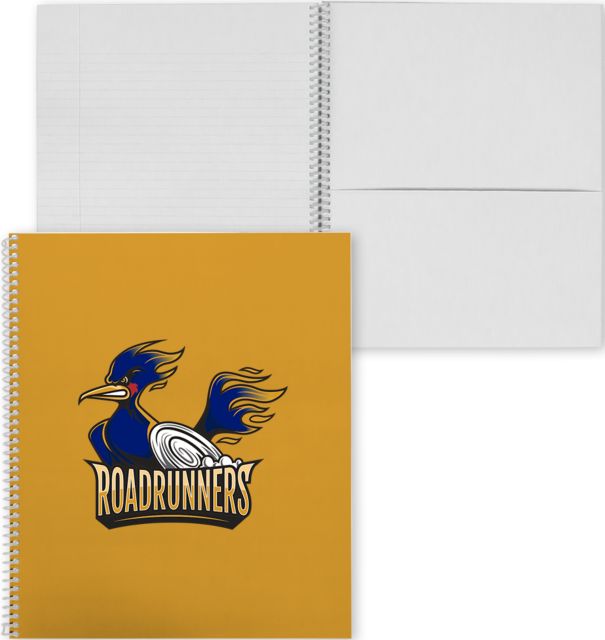 Mountain Gateway College Spiral Notebook w/Black Coil Mountain Gateway CC Roadrunners Mascot - ONLINE ONLY