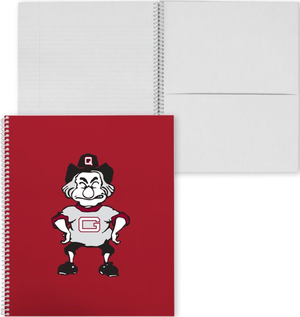 Guilford College College Spiral Notebook w/Clear Coil Guilford College Mascot - ONLINE ONLY