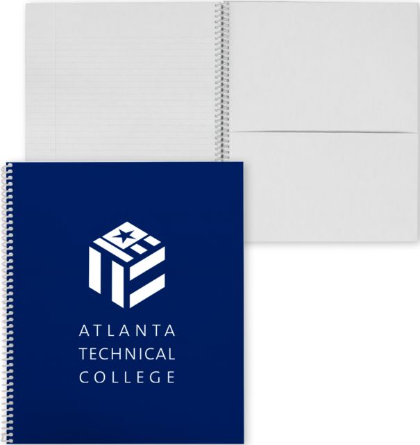 Atlanta Tech College College Spiral Notebook w/Clear Coil Atlanta Technical College - ONLINE ONLY