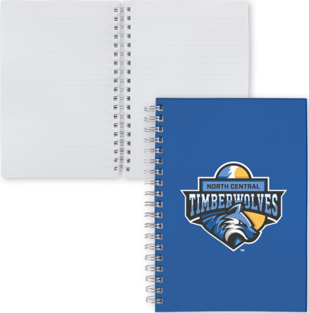 North Central Michigan Clear 7 x 10 Spiral Journal Notebook North Central Timberwolves - ONLINE ONLY