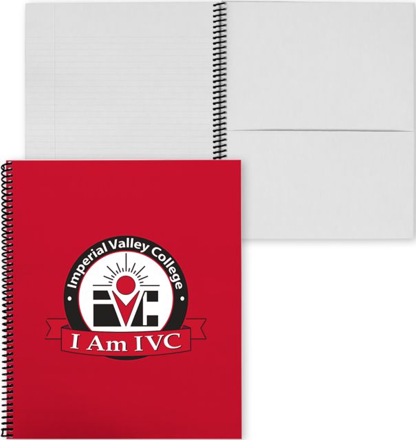 Imperial Valley College Spiral Notebook w/Black Coil IVC - I Am IVC Seal - ONLINE ONLY