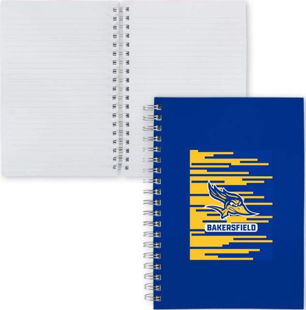Cal State Bakersfield Clear 7 x 10 Spiral Journal Notebook Pattern Artwork - ONLINE ONLY