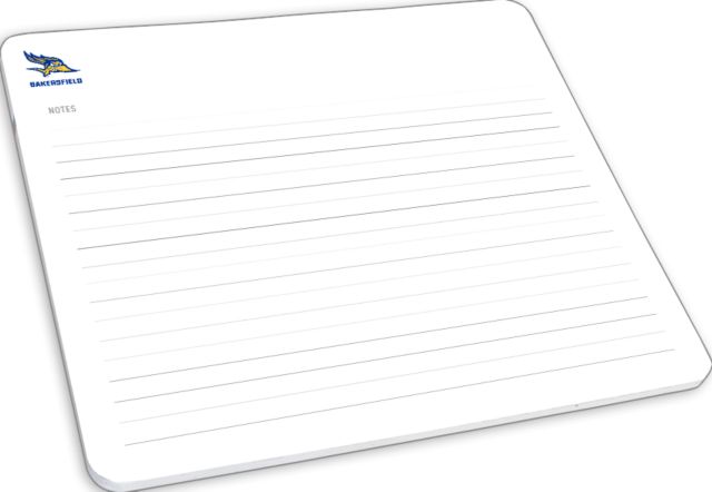 Cal State Bakersfield Mousepad/Notepad Mascot Bakersfield - ONLINE ONLY