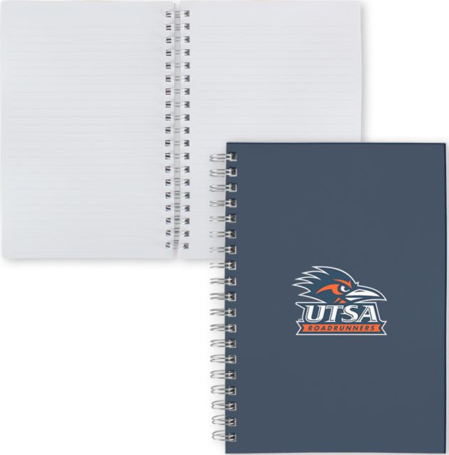 UTSA Clear 7 x 10 Spiral Journal Notebook UTSA Primary Mark DIPS - ONLINE ONLY