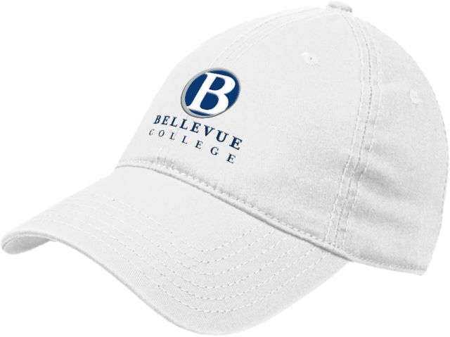 Bellevue Unstructured Adjustable Low Profile Hat Bellevue College - Primary Word Mark Stacked - ONLINE ONLY