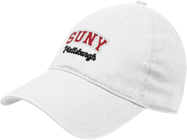 SUNY Plattsburgh Unstructured Adjustable Low Profile Hat SUNY Script - ONLINE ONLY
