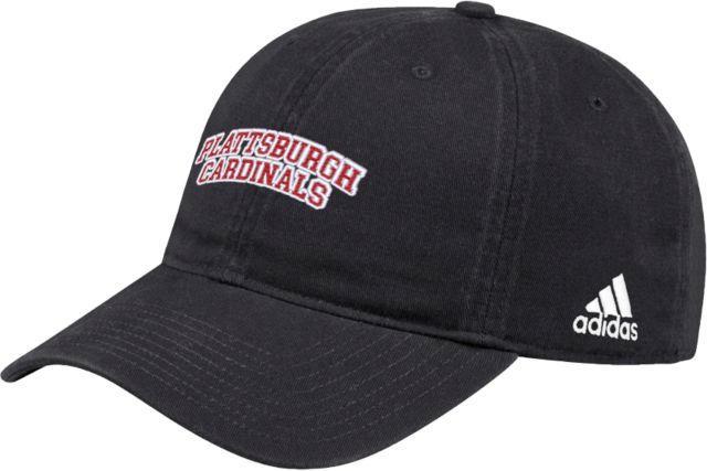 SUNY Plattsburgh Adidas Adjustable Washed Slouch Arch. Cardinals - ONLINE ONLY