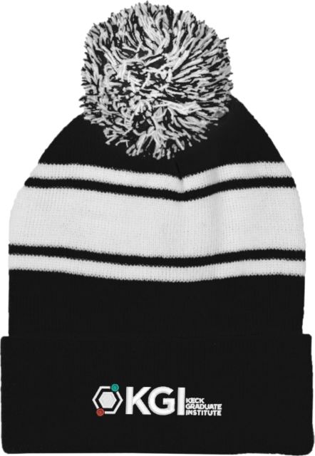 Keck Graduate Institute Two-Tone Knit Pom Beanie with Cuff - ONLINE ONLY