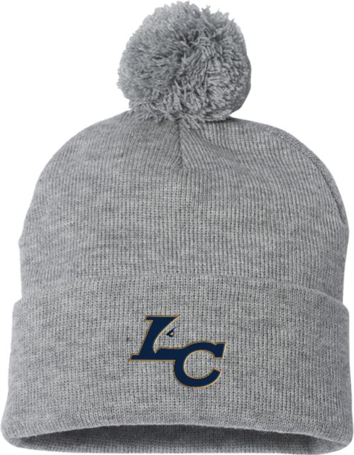 WHC Lemoore Sportsman Pom Pom Cuffed Beanie Lemoore College Logo Mark - ONLINE ONLY