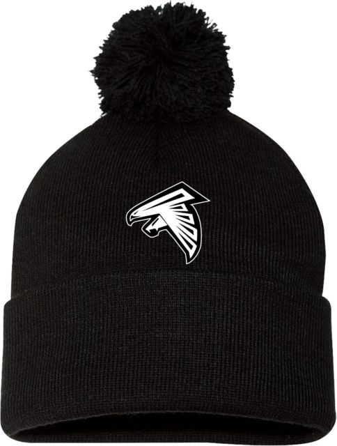 WHC Coalinga Sportsman Pom Pom Cuffed Beanie Coalinga College Mascot Mark - ONLINE ONLY