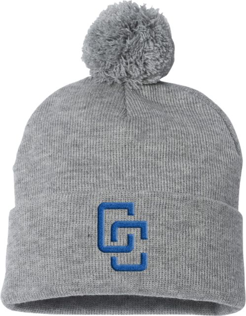 WHC Coalinga Sportsman Pom Pom Cuffed Beanie Coalinga College Logomark - ONLINE ONLY
