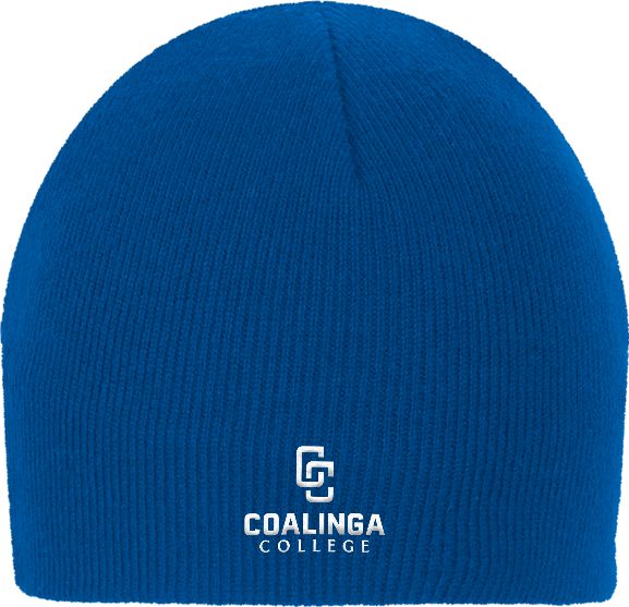 WHC Coalinga Knit Beanie Coalinga College Vertical Lockup - ONLINE ONLY
