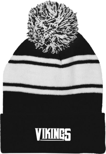 Glen Oaks CC Two Tone Knit Pom Beanie w/Cuff Glen Oaks Vikings - ONLINE ONLY