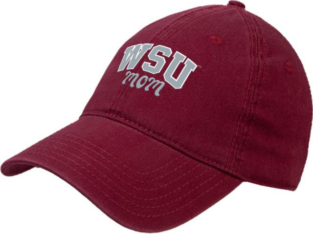 Washington State Unstructured Adjustable Low Profile Hat WSU Mom Word Mark - ONLINE ONLY