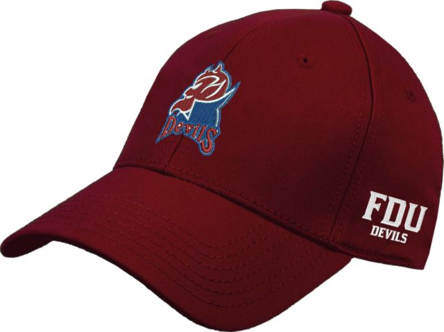 FDU Devils Heavyweight Twill Pro Style Hat FDU Devils w Mascot - ONLINE ONLY