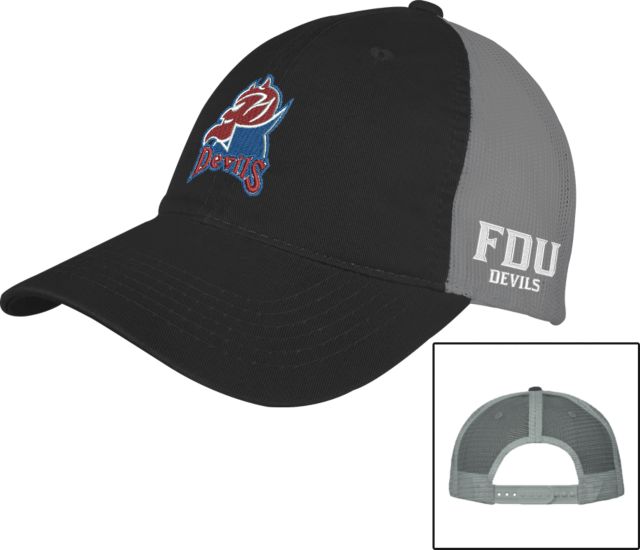 FDU Devils Heavyweight Twill Pro Style Hat FDU Devils w Mascot - ONLINE ONLY