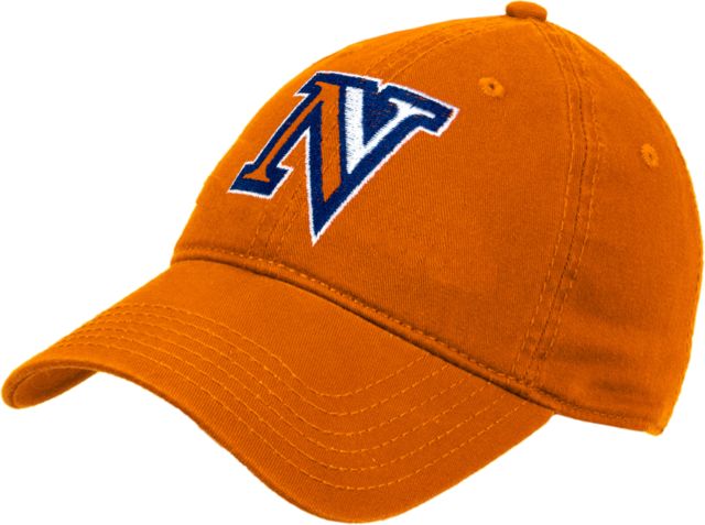 Nassau CC Orange Unstructured Adjustable Low Profile Hat Intial N - ONLINE ONLY