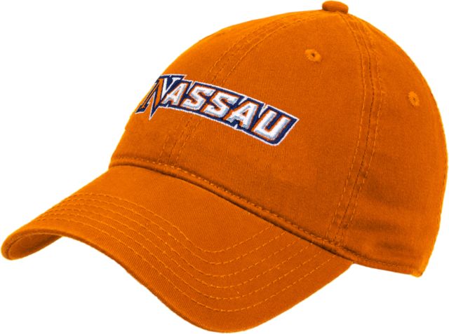 Nassau CC Orange Unstructured Adjustable Low Profile Hat Nassau - ONLINE ONLY