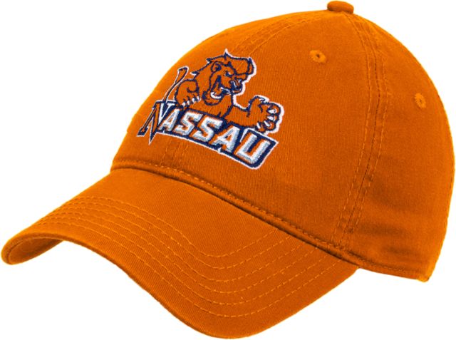 Nassau CC Orange Unstructured Adjustable Low Profile Hat Nassau Lion - ONLINE ONLY