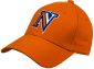 Nassau CC Orange Structured Adjustable Pro Style Hat Intial N - ONLINE ONLY