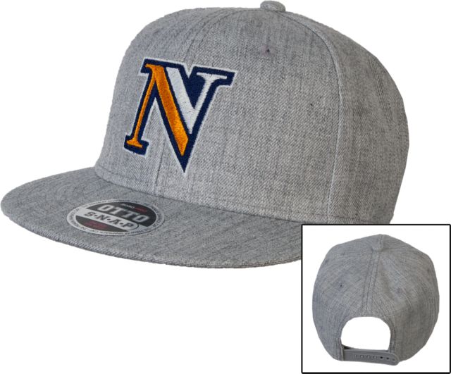 Nassau CC Wool Blend Flat Bill Snapback Hat Intial N - ONLINE ONLY