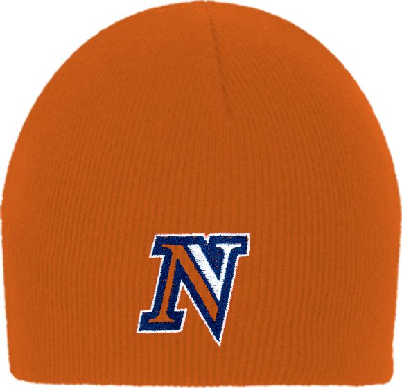 Nassau CC Orange Knit Beanie Intial N - ONLINE ONLY
