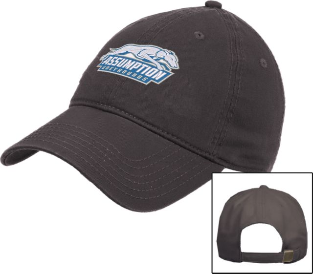 Assumption Unstructured Adjustable Low Profile Hat Assumption University Greyhound Logo - ONLINE ONLY