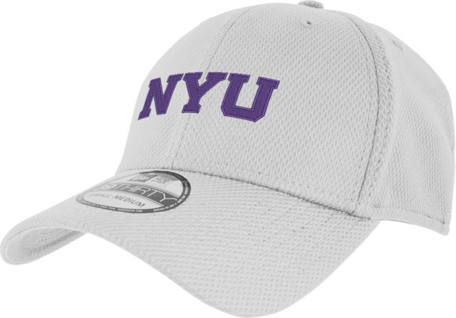 NYU New Era Diamond Era 39THIRTY Stretch Fit Hat Primary Mark | White | Large/XLarge