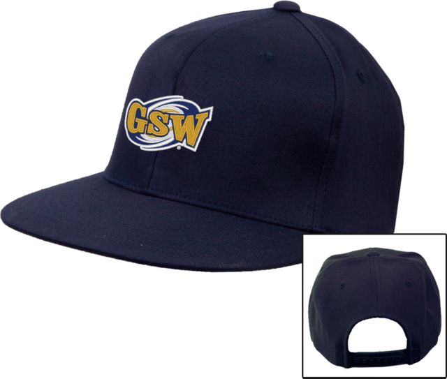 GSW State Flat Bill Snapback Hat GSW Athletics Mark - ONLINE ONLY