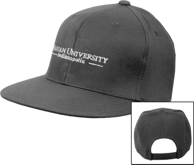 Marian Flat Bill Snapback Hat Primary Mark - ONLINE ONLY