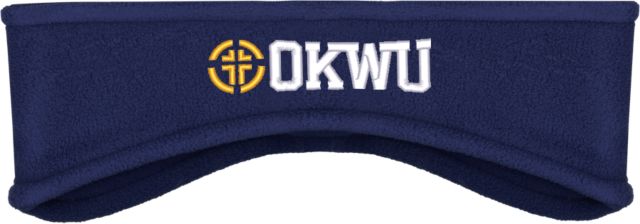 Oklahoma Wesleyan Stretch Fleece Headband Cross Logomark - ONLINE ONLY