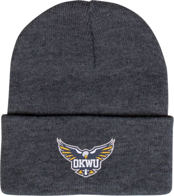 Oklahoma Wesleyan Knit Beanie w/Cuff Primary Eagle - ONLINE ONLY