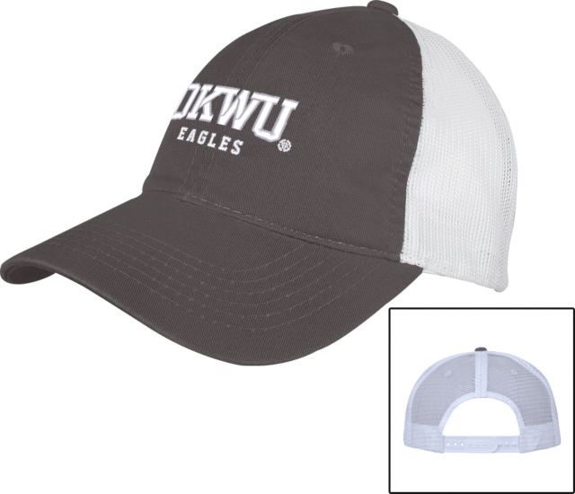 Oklahoma Wesleyan Mesh Back Unstructured Low Profile Hat Logotype - ONLINE ONLY