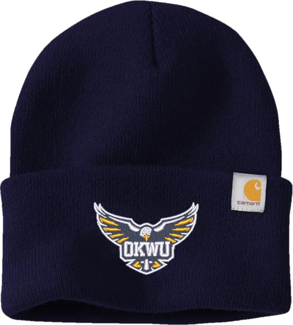 Oklahoma Wesleyan Carhartt Knit Beanie w/Cuff Primary Eagle - ONLINE ONLY
