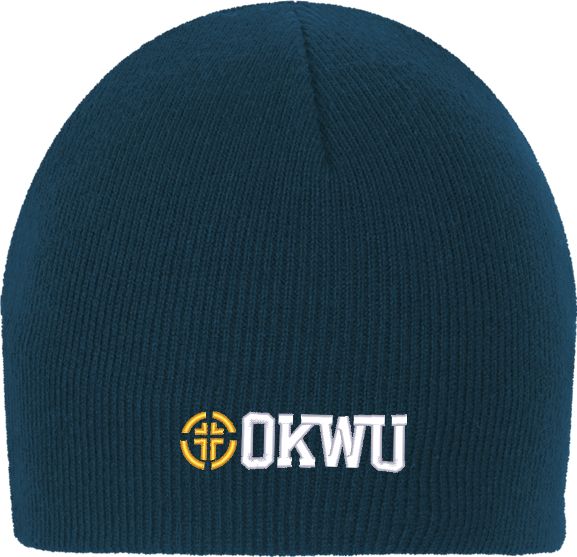 Oklahoma Wesleyan Knit Beanie Cross Logomark - ONLINE ONLY
