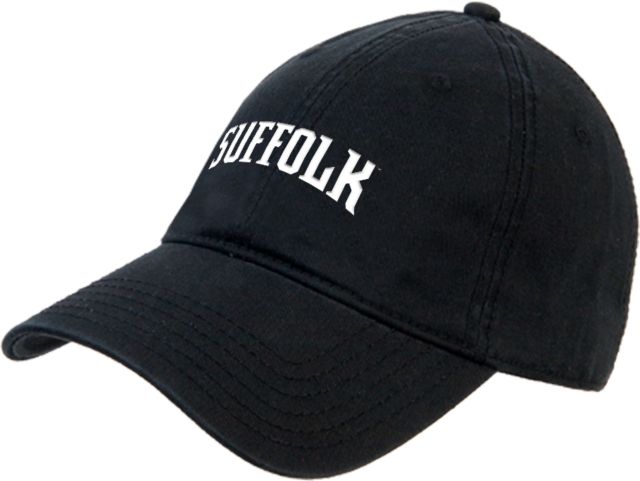 Suffolk University Unstructured Adjustable Low Profile Hat Arched Suffolk - ONLINE ONLY
