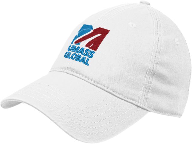 UMass Global Unstructured Adjustable Low Profile Hat  UMass Global Primary Logo Stacked - ONLINE ONLY