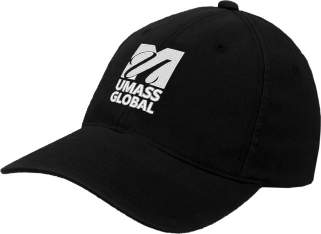 UMass Global Flexfit Structured Low Profile Hat  UMass Global Primary Logo Stacked - ONLINE ONLY