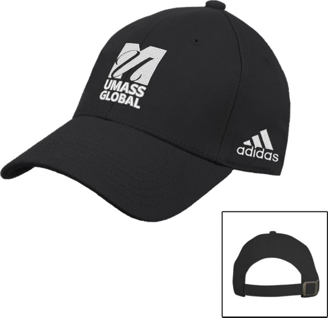 UMass Global Adidas Adjustable Washed Slouch  UMass Global Primary Logo Stacked - ONLINE ONLY