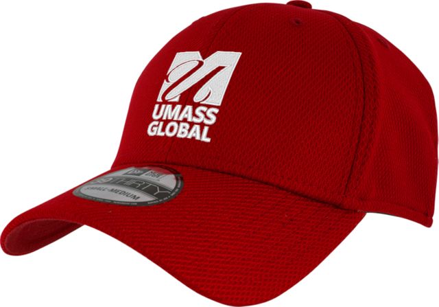 UMass Global New Era Diamond Era 39Thirty Stretch Fit Hat  UMass Global Primary Logo Stacked - ONLINE ONLY