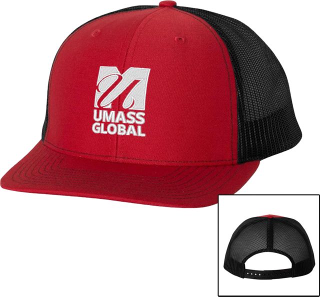 UMass Global Richardson Trucker Hat  UMass Global Primary Logo Stacked - ONLINE ONLY